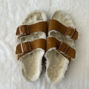 Birkenstock Arizona Shearling Lined Sandals